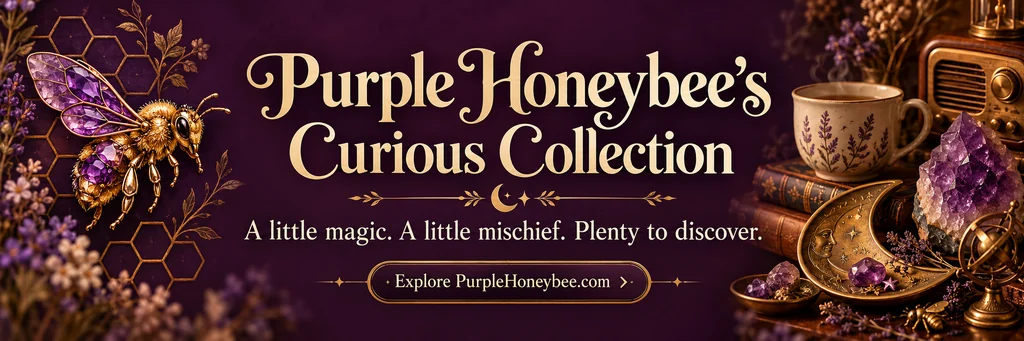 Purple Honeybee’s Curious Collection. A little magic. A little mischief. Plenty to discover.