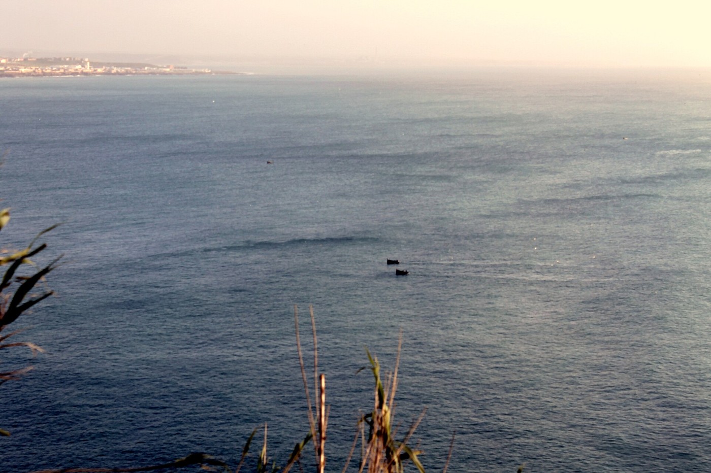 Calm blue coastal water in Morocco